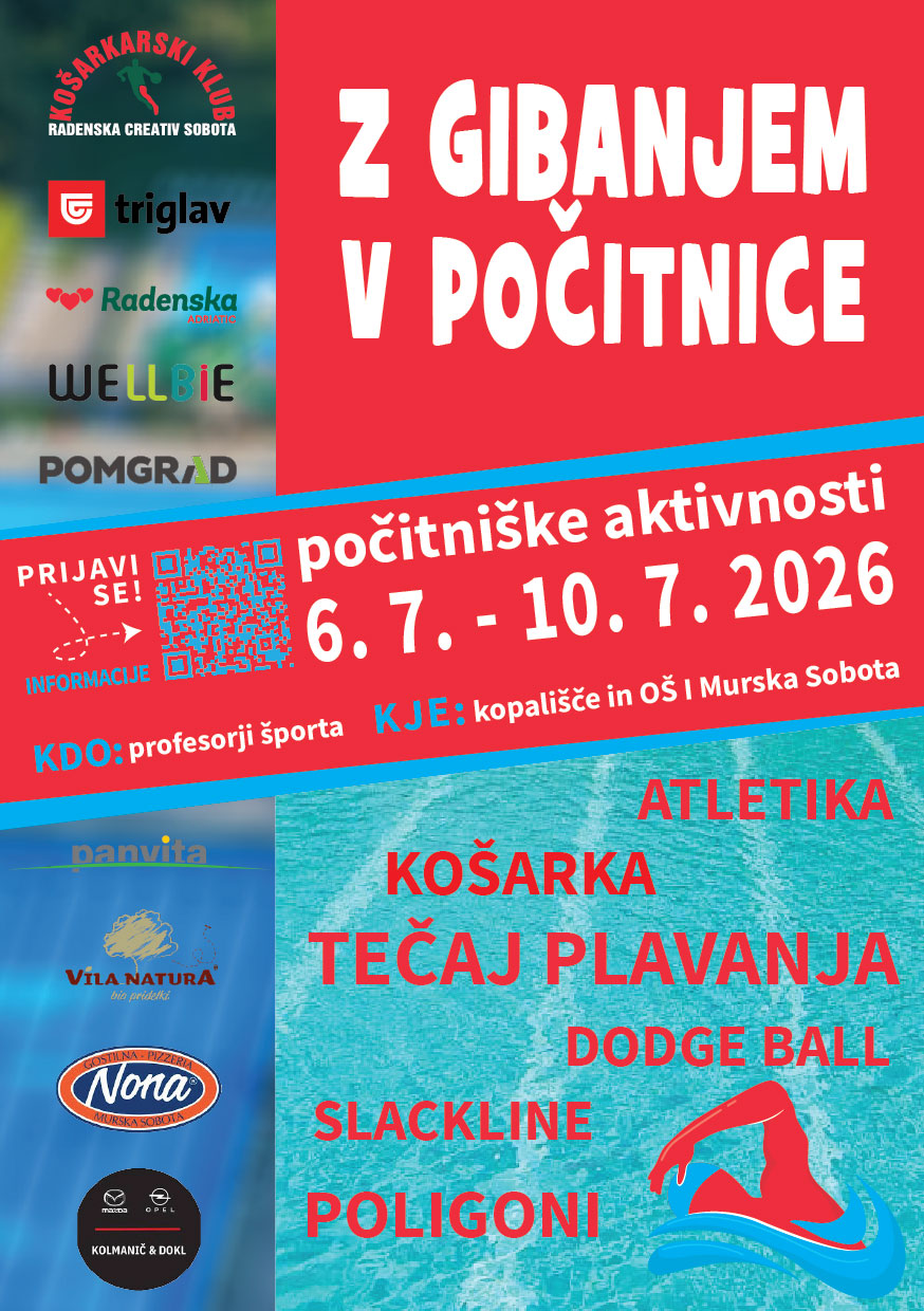 Z gibanjem v počitnice 2026